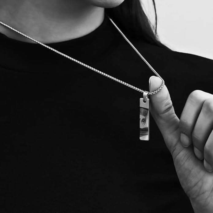 Both side eye print pendant 2