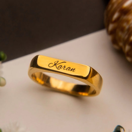 men's named ring